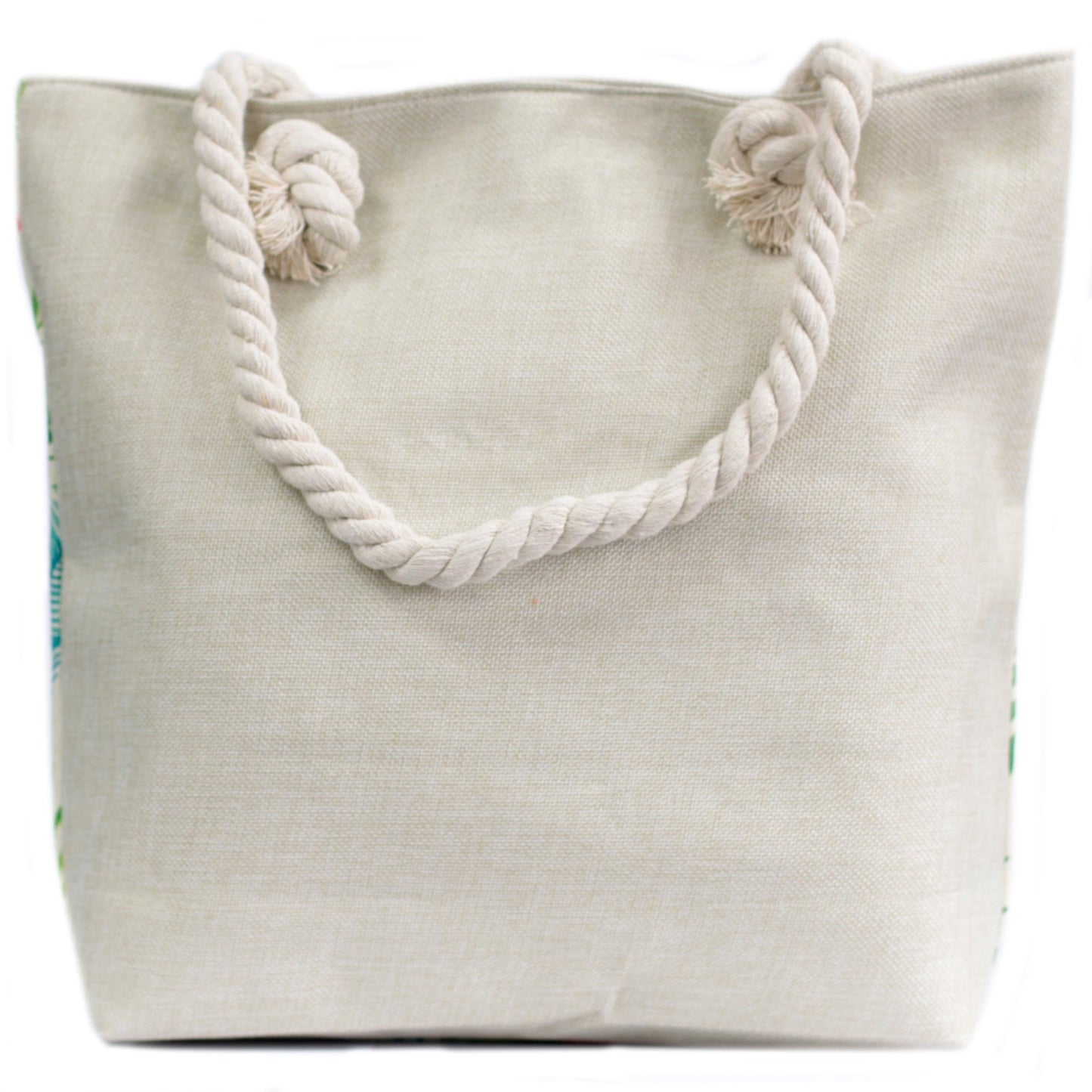 Bolso shopper con asa de cuerda - tropical piñas
