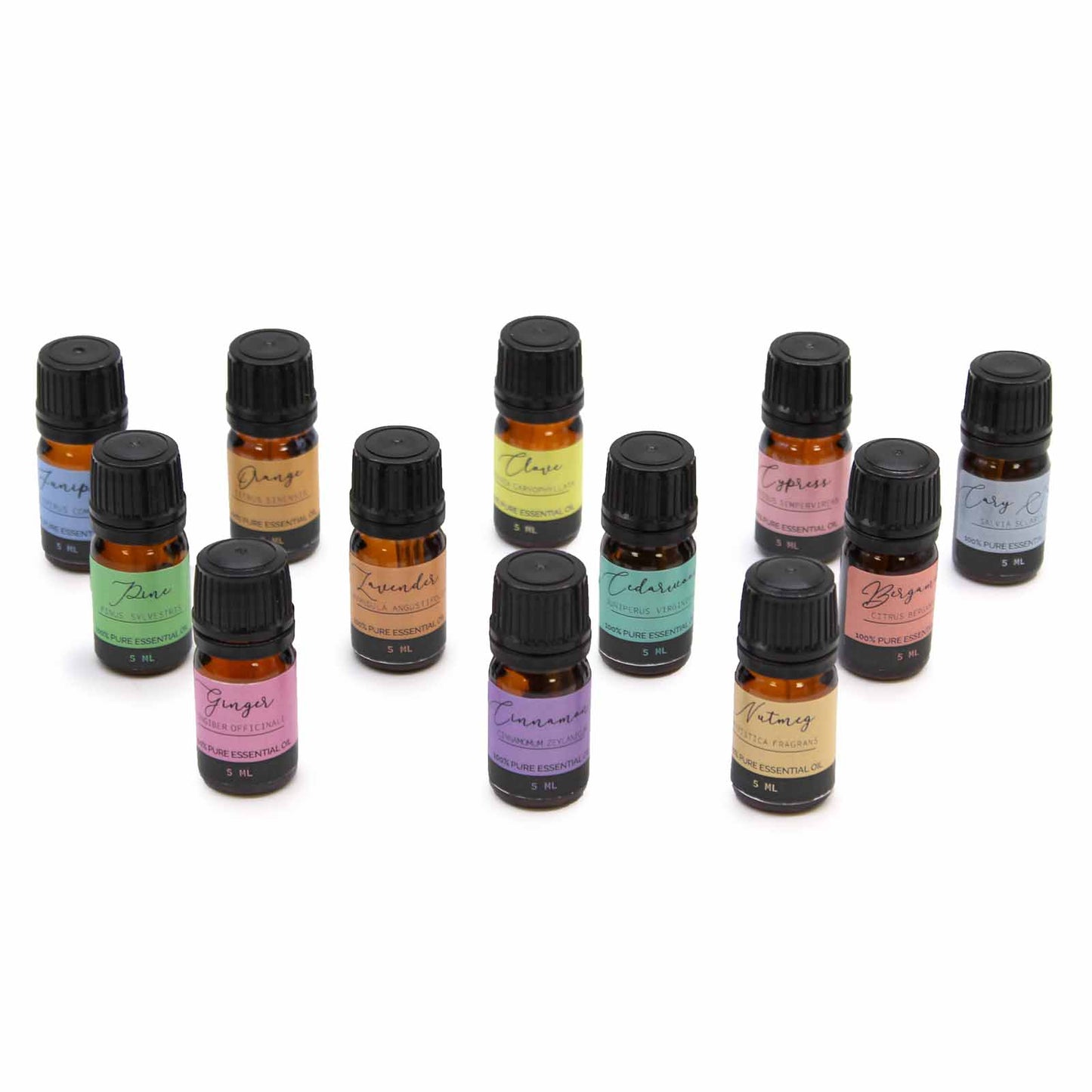 kit de 12 aceites esenciales puros 5ml. (Set de Otoño)