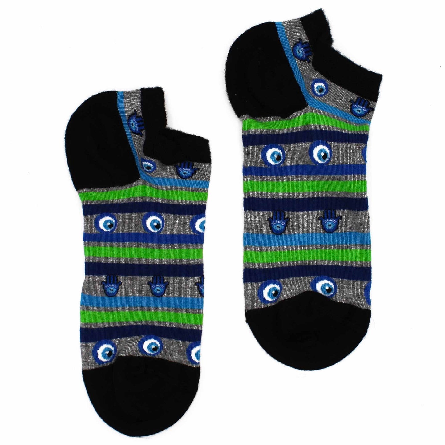 Calcetines bajos de bambú - Ojo turco y Hamsa