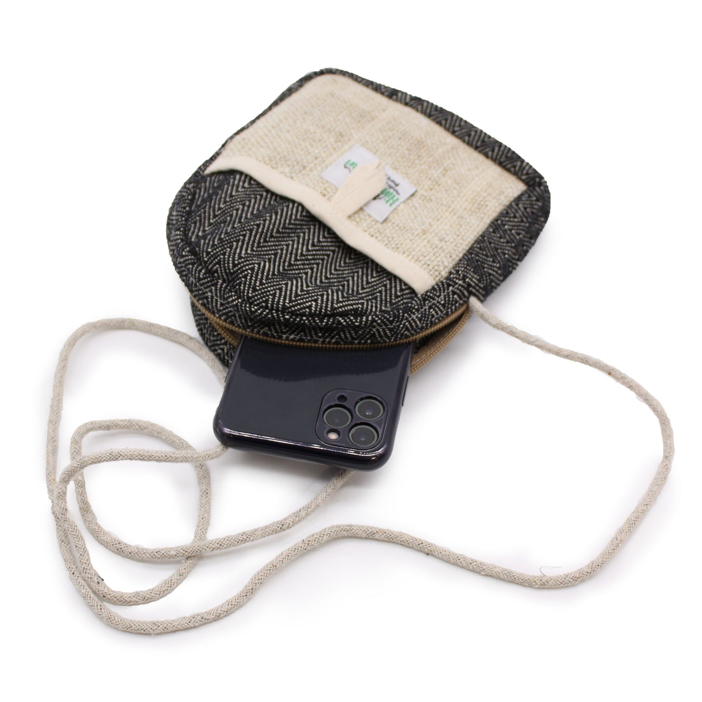 Bolsa para el Móvil de Cáñamo con Cuerda - Color Aleatorio