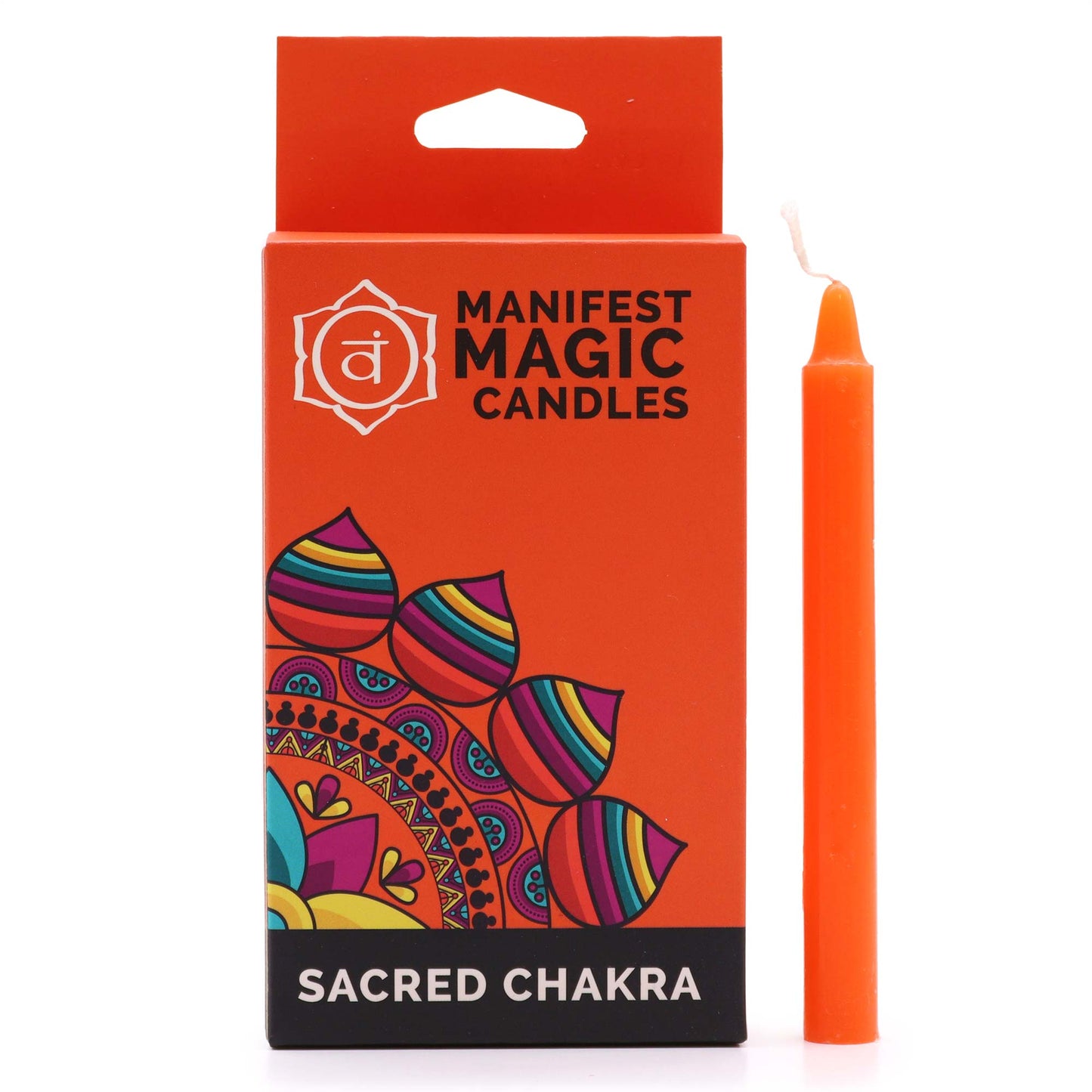 Velas Chakra Sacro (pack de 12) -Naranja-