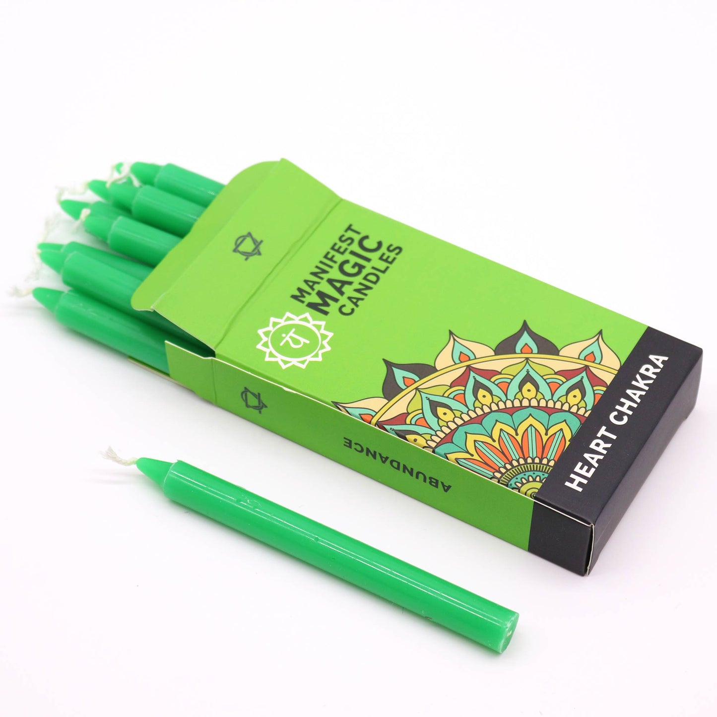 Velas verdes (pack de 12) - Chakra Corazón-