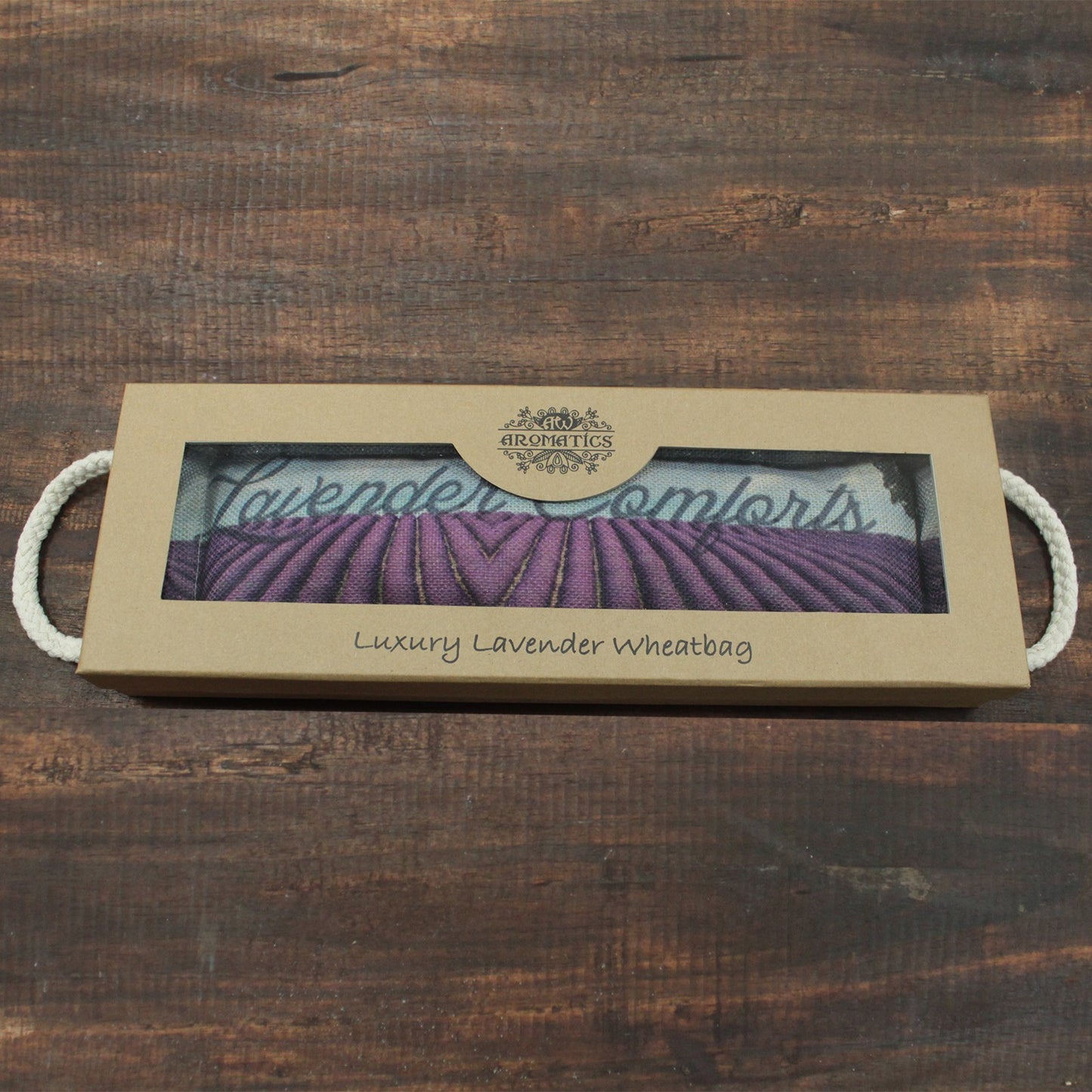 Bolsa de trigo en caja de regalo - Lavanda confort