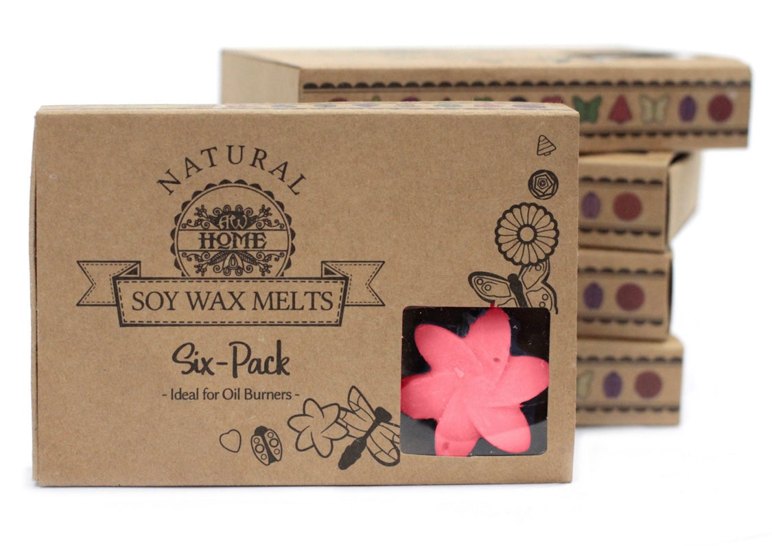 Caja de 6 ceras de Soja para fundir - Rosa clásica