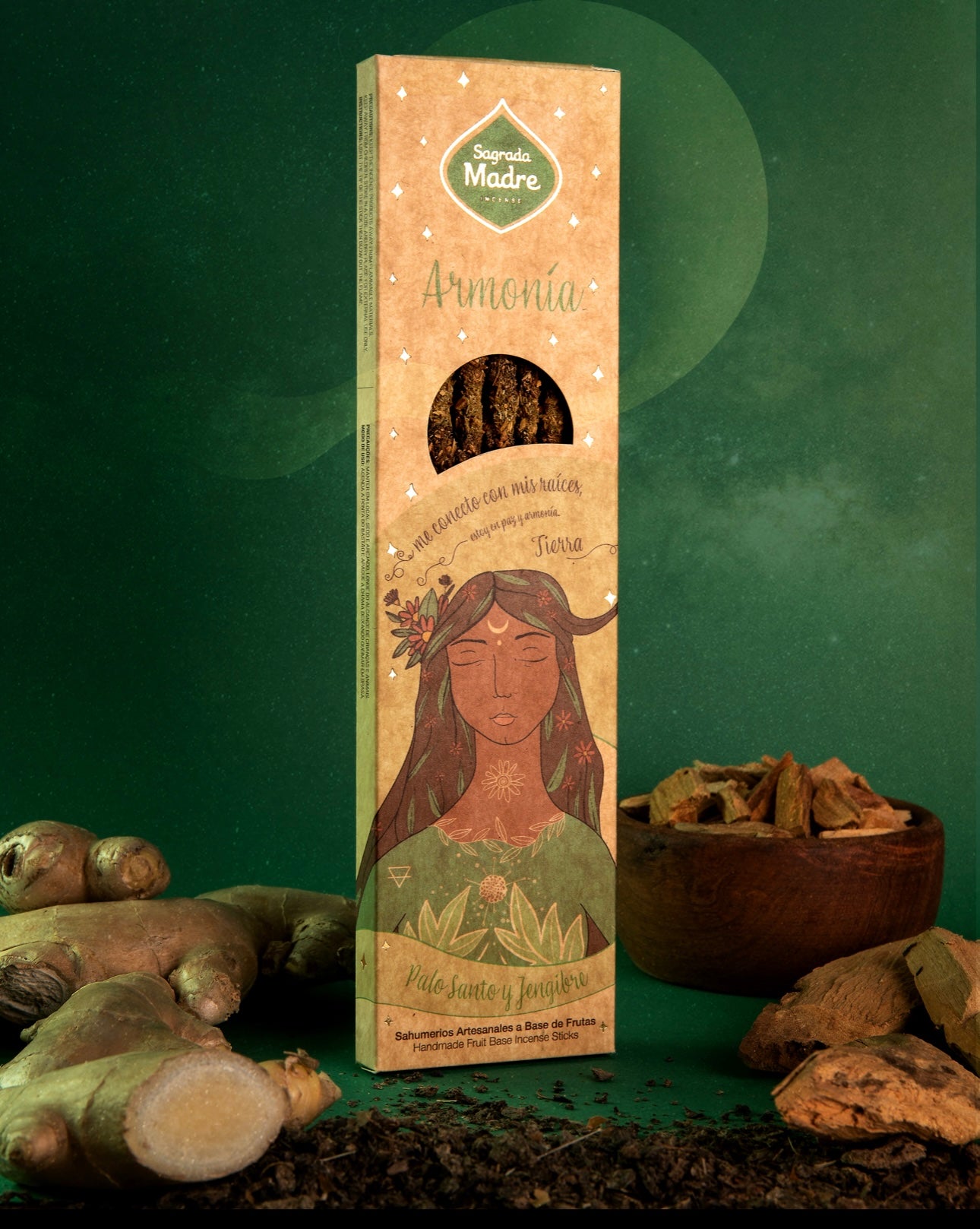 Incienso Sagrada Madre “5 Elementos, Tierra - Armonía”