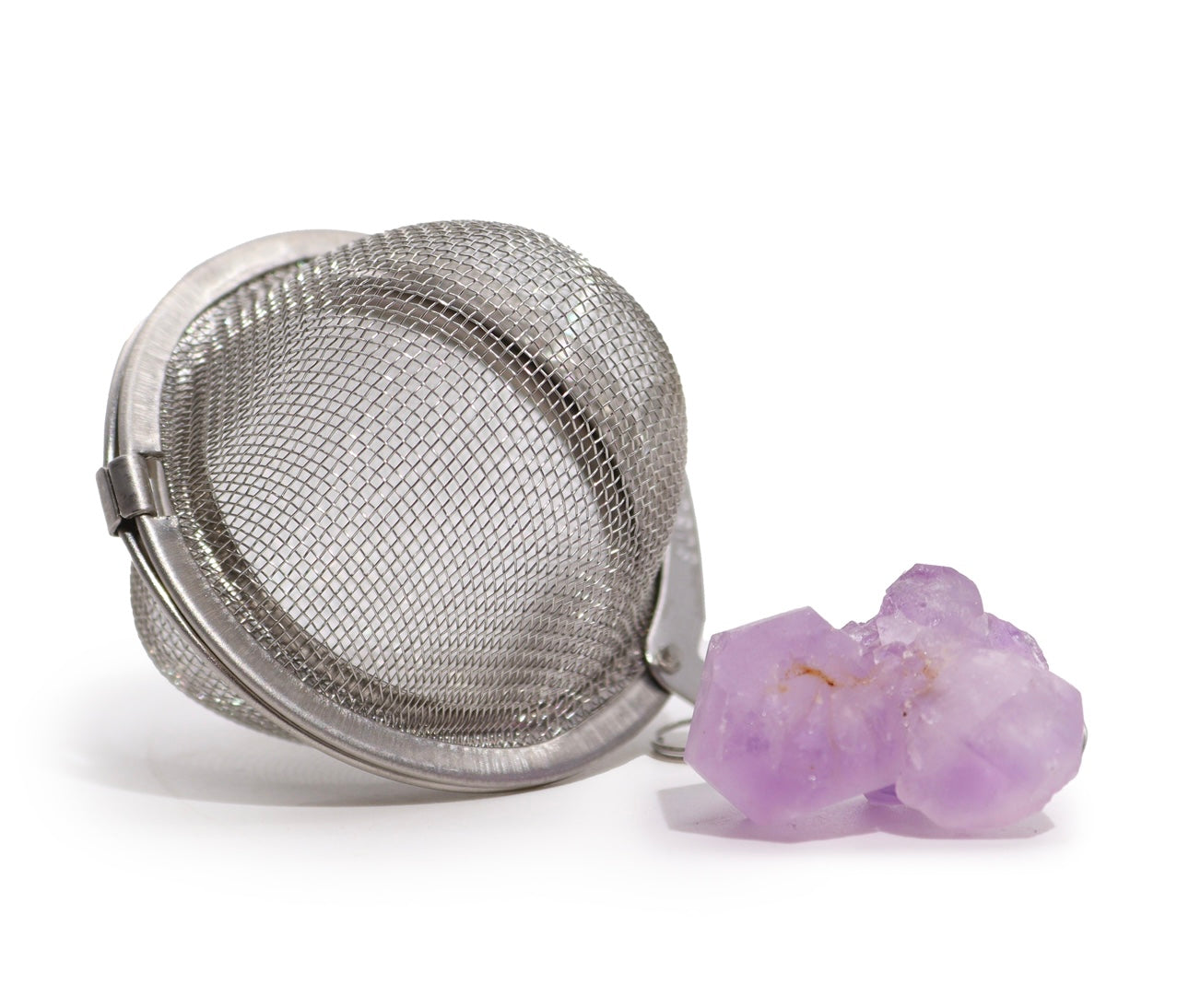 Colador de té con Racimo de amatista.