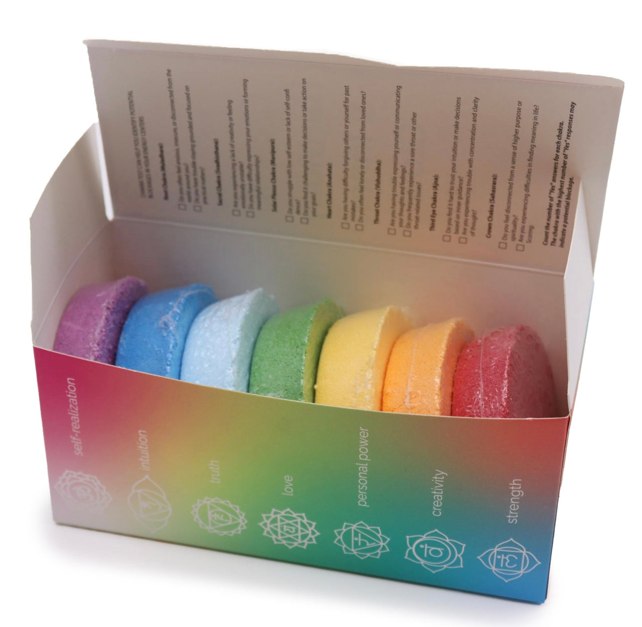 Bombas de baño Armonía de los 7 chakras. Resplandor Interior.