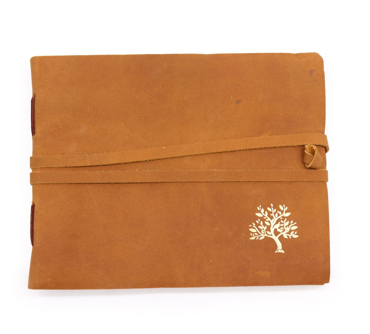 Cuaderno de cuero de 144 páginas (18x23cm)
