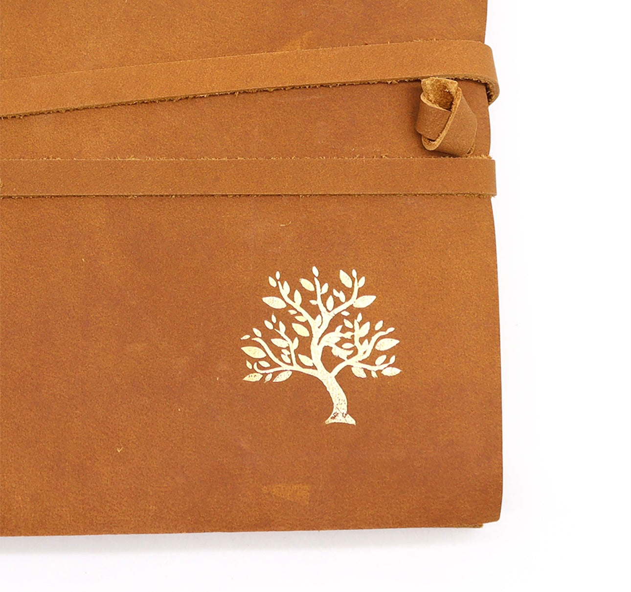 Cuaderno de cuero de 144 páginas (18x23cm)