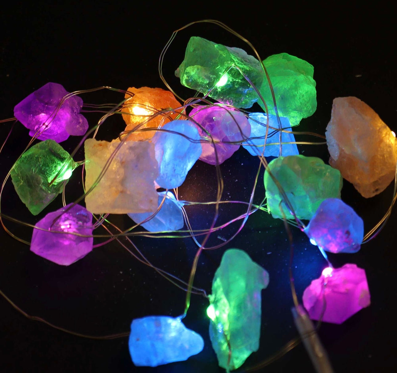 Luces encantadas- Gemas mixtas-