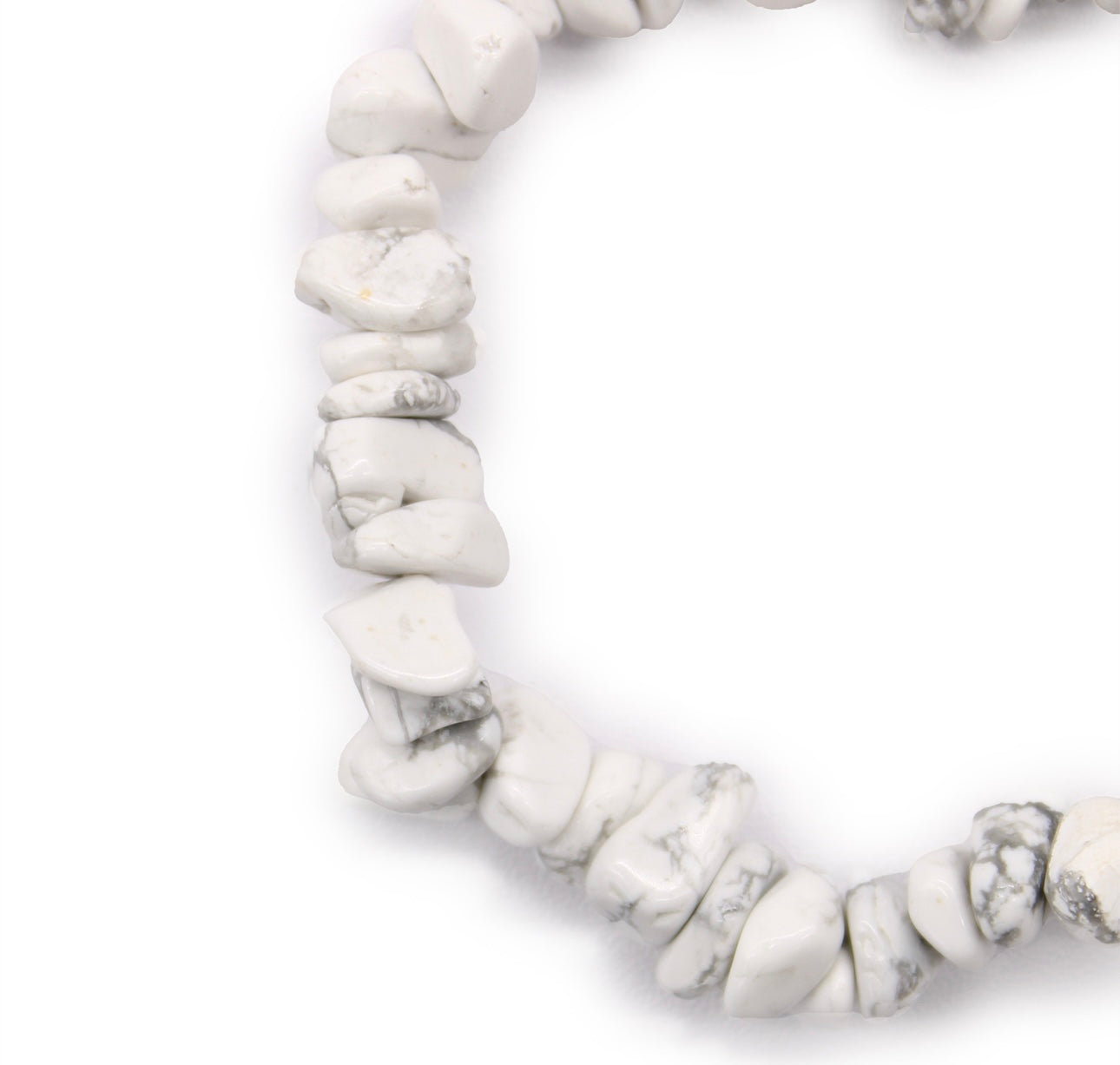 Pulsera Fragmentos de Piedras Preciosas - Jaspe blanco