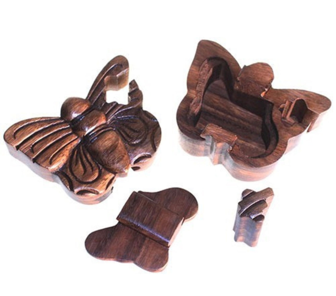 Caja mágica de Bali-Mariposa