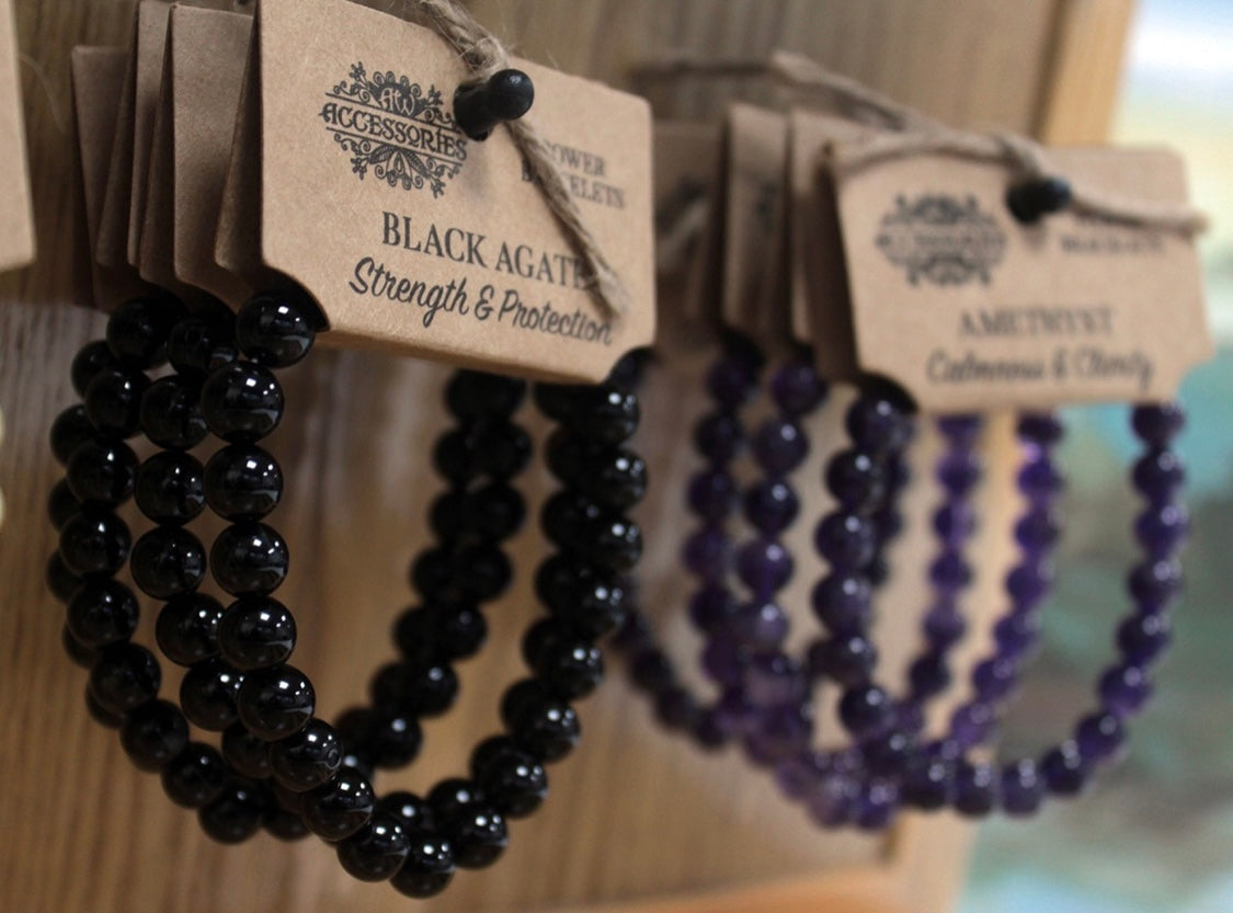 Brazalete de energía-Ágata negra