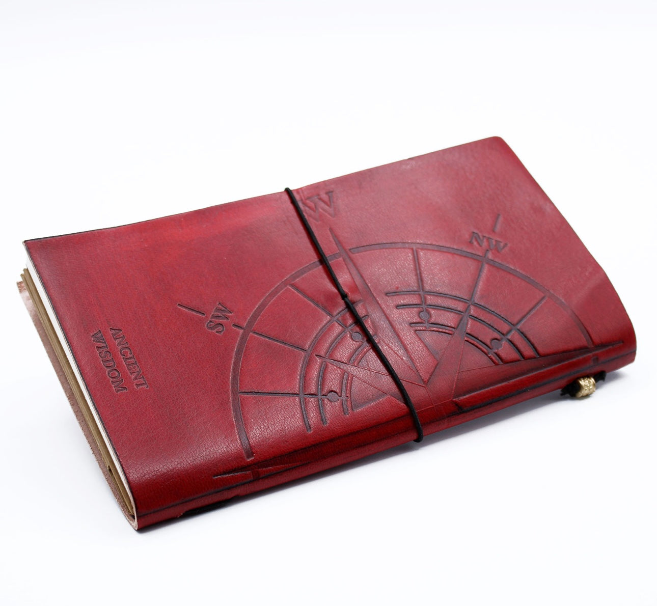 Diario de Cuero - Pequeño libro de Grandes planes - Rojo (80 pagínas)