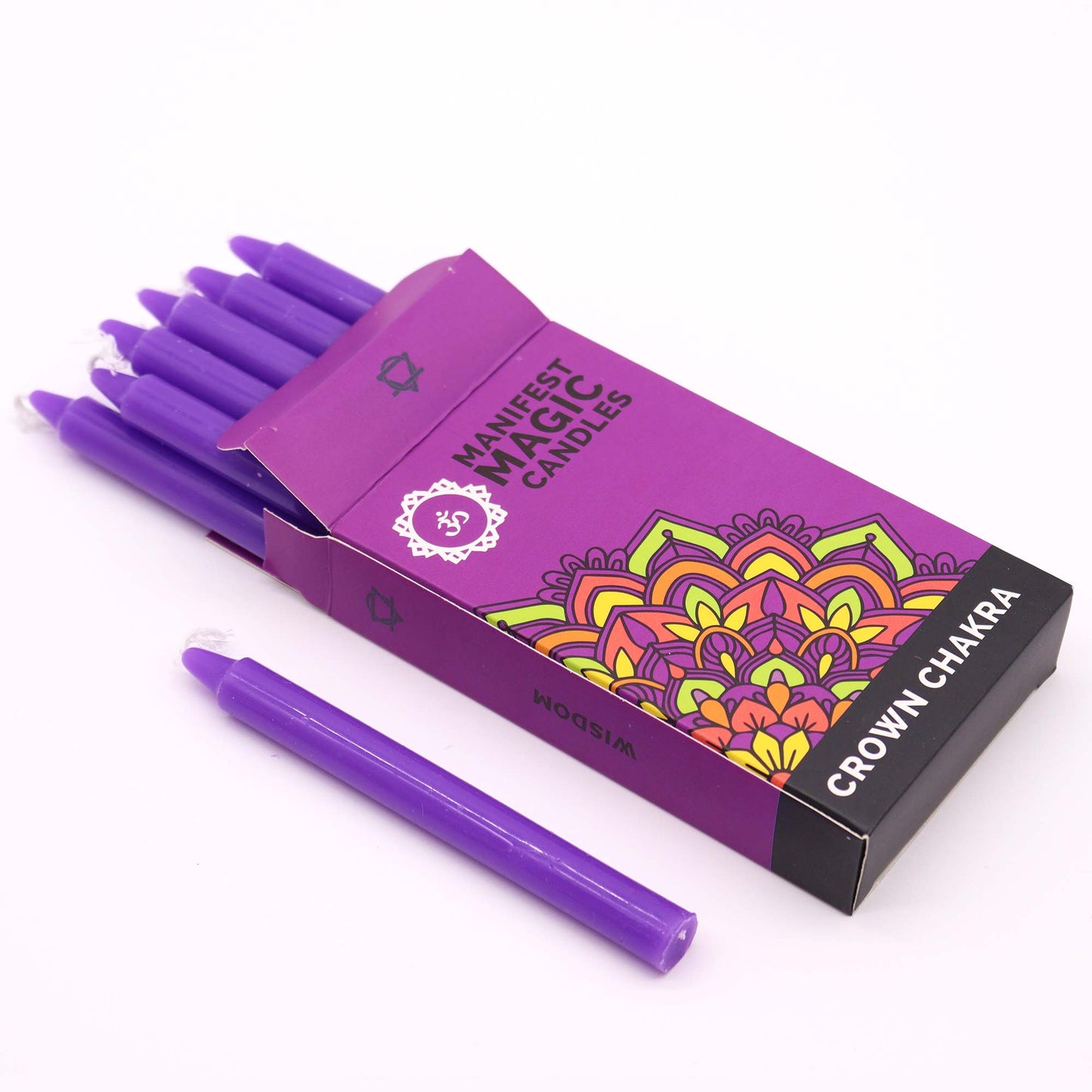 Velas Chakra Corona (paquete de 12) Violeta/Púrpura