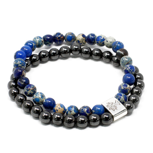 Pulsera de Piedras Preciosas Magnéticas - Sodalita