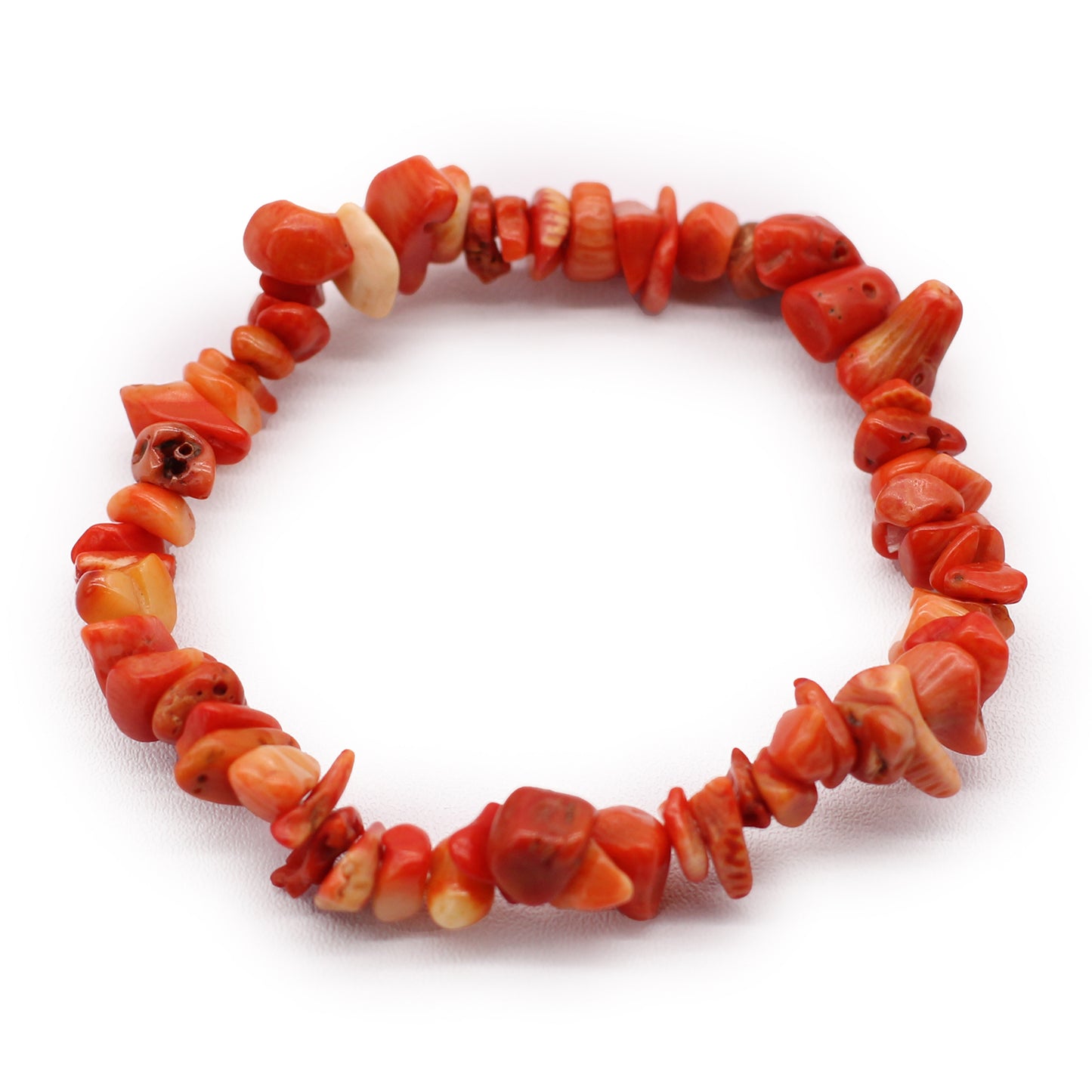 Pulsera Fragmentos de Piedras Preciosas - Piedra de cornalina