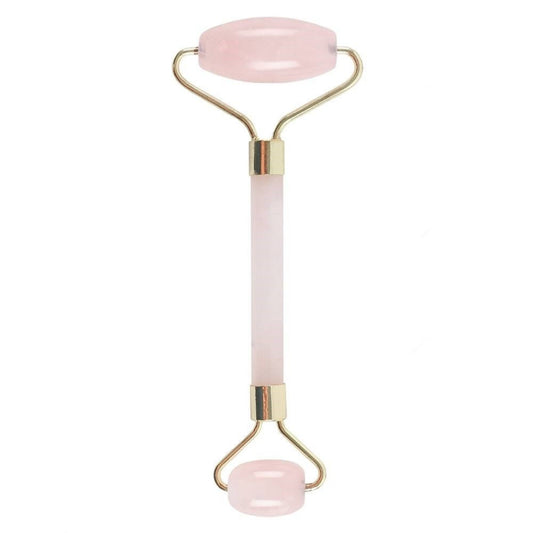 Rodillo Facial doble Piedras Preciosas - Cuarzo rosa