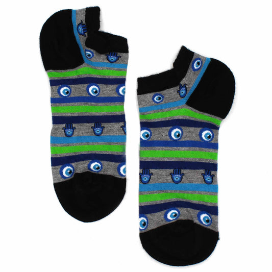 Calcetines bajos de bambú - Ojo turco y Hamsa