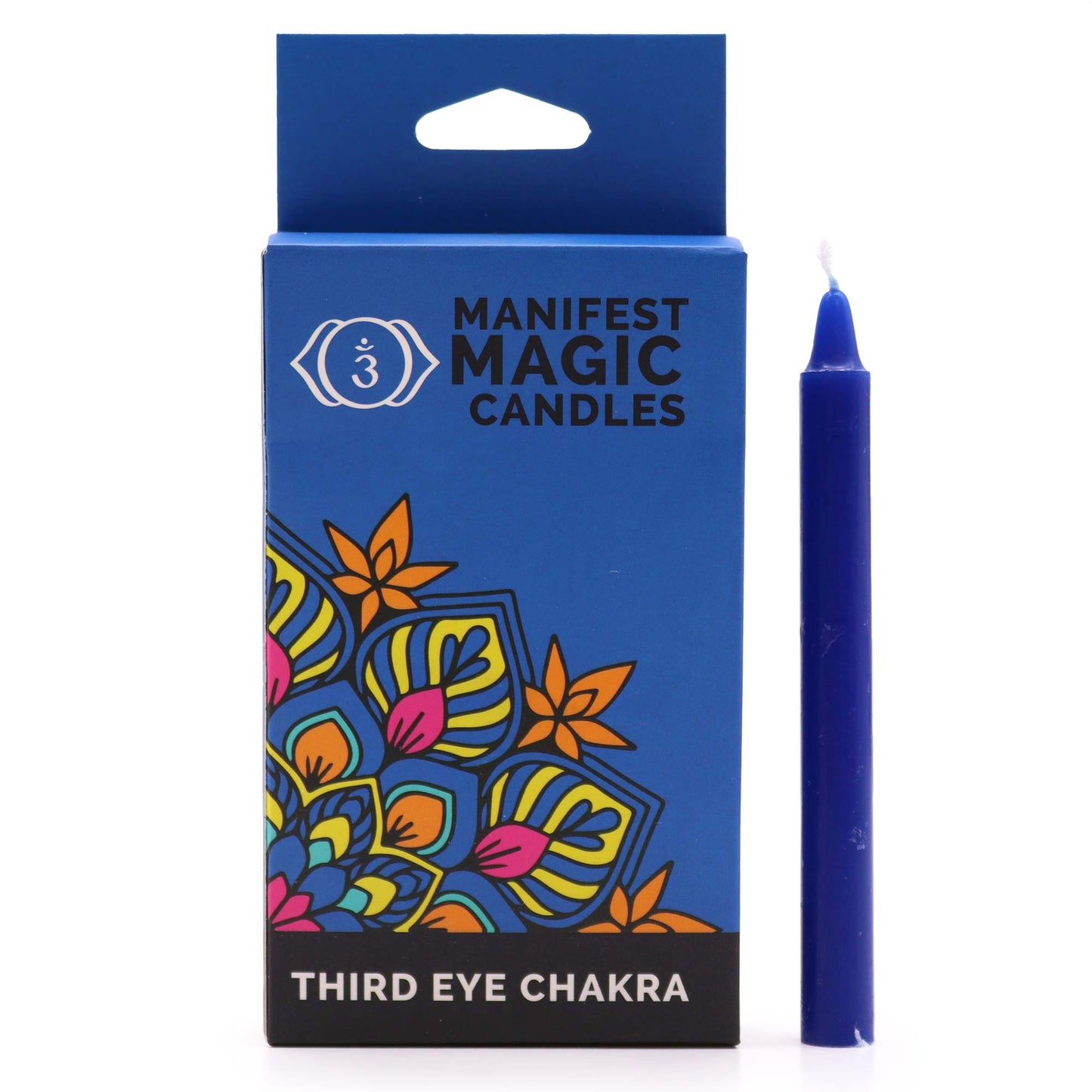 Velas azul índigo (paquete de 12)- Chakra del Tercer Ojo