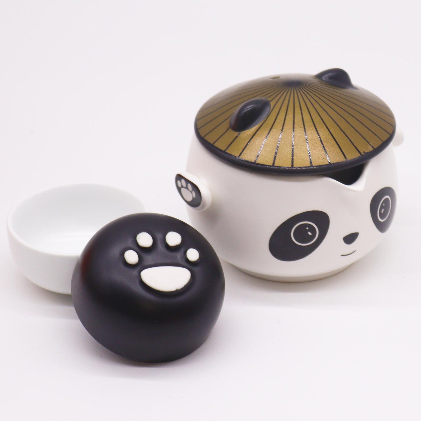 Set de tetera - Panda - Dos tazas & Estuche para guardar