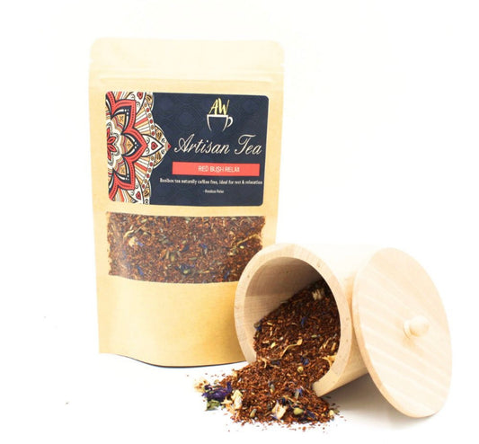 Rooibos con lavanda, manzana y naranja.