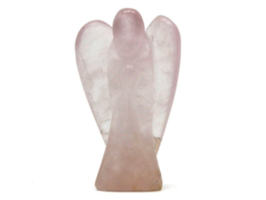 Ángel de cuarzo rosa tallado a mano (5cm)