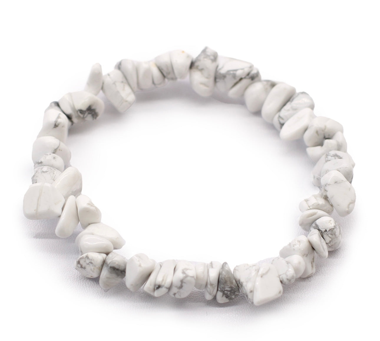 Pulsera Fragmentos de Piedras Preciosas - Jaspe blanco
