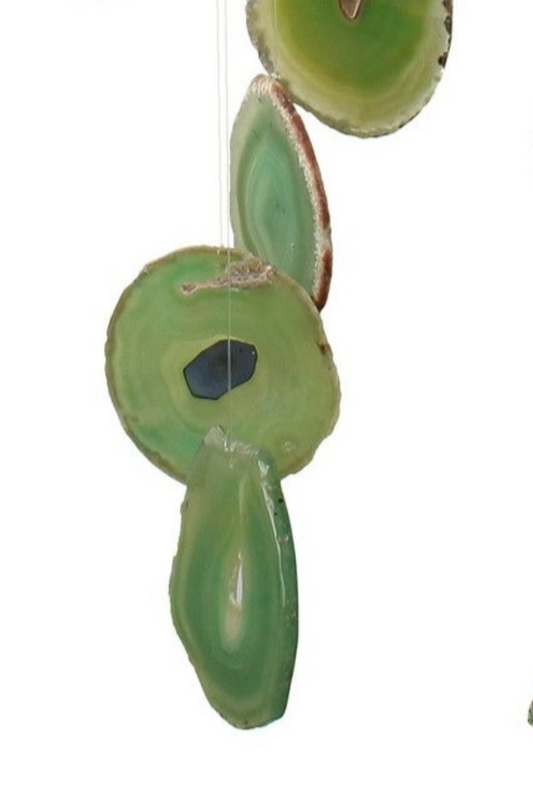 Mensajero del Viento de Ágata verde